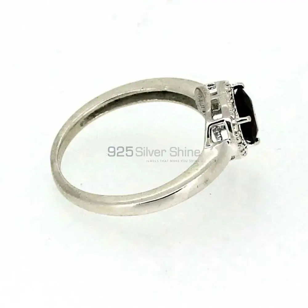Black Onyx Gemstone Handmade Ring In Sterling Silver 925SR04-1_2