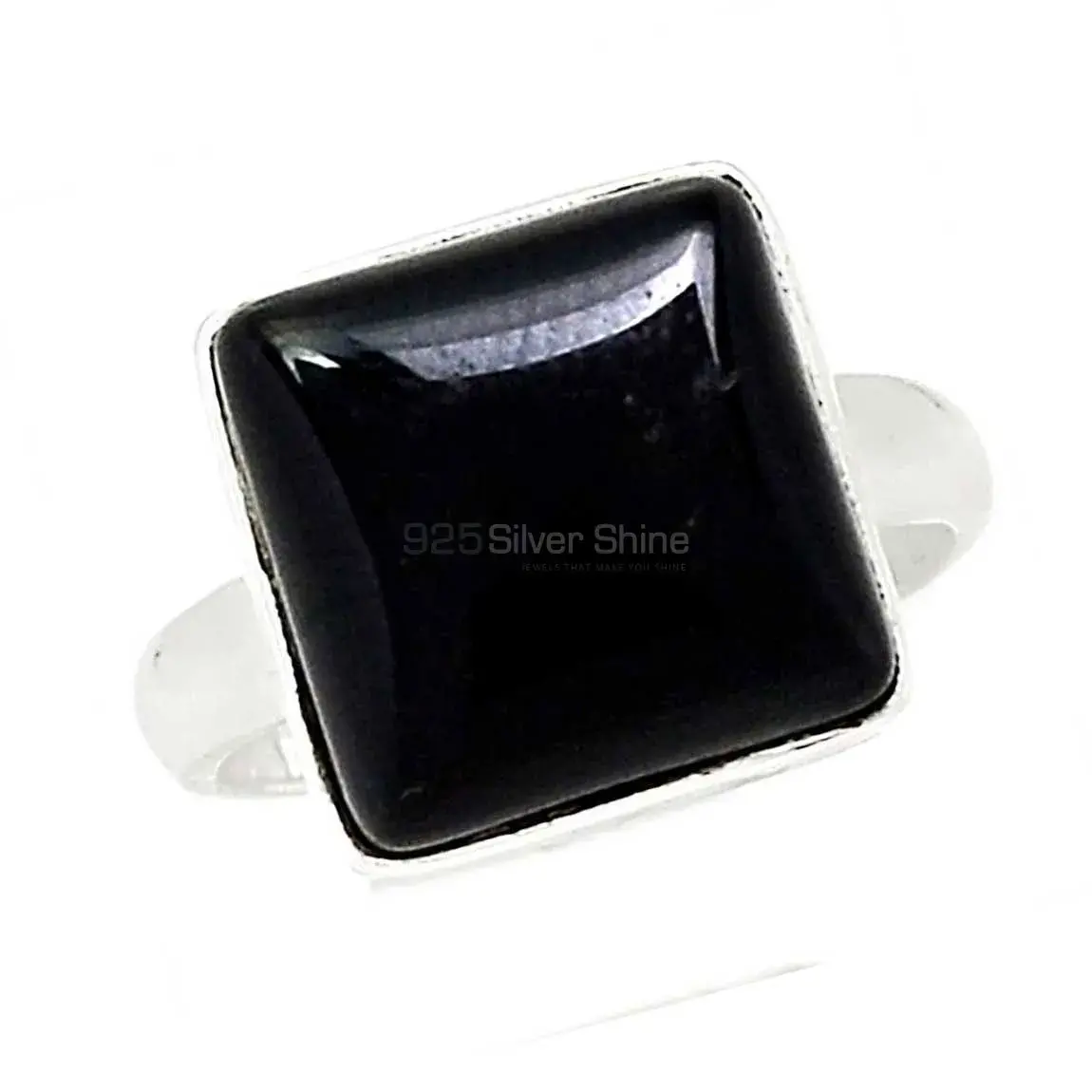 Black Onyx Gemstone Handmade Ring In Sterling Silver 925SR2298_0