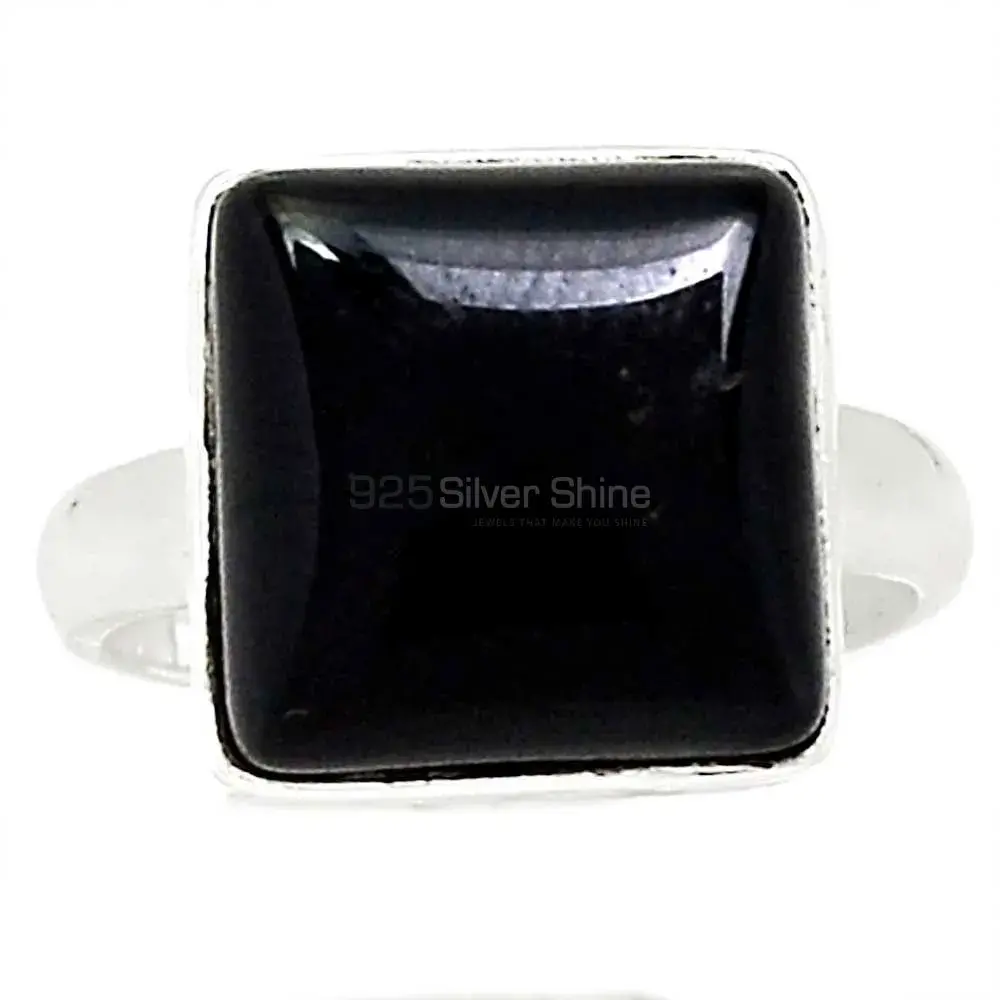 Black Onyx Gemstone Handmade Ring In Sterling Silver 925SR2298_0