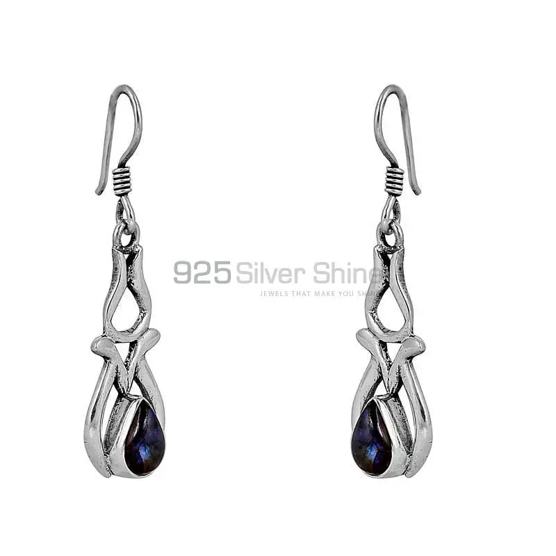 Blue Fire Labradorite Gemstone Earring In 925 Sterling Silver Jewelry 925SE73_0