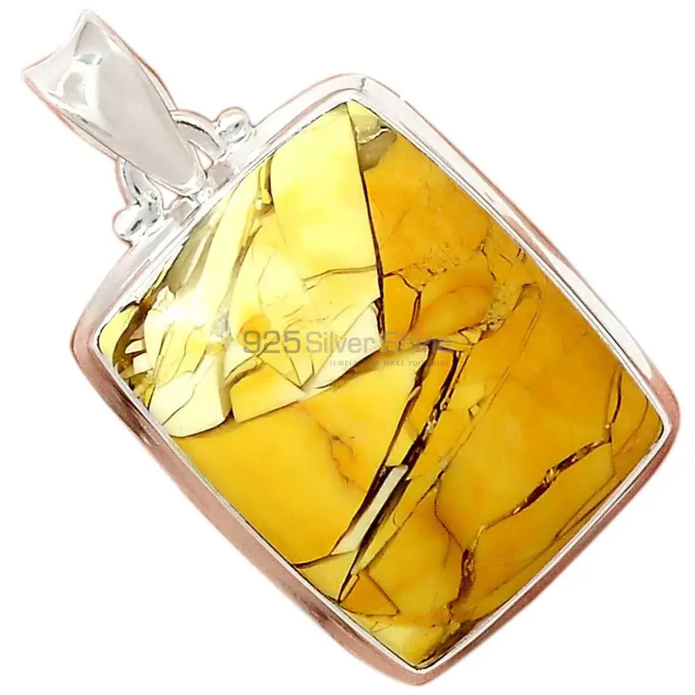 Brecciated Mookaite Gemstone Pendants Exporters In 925 Solid Silver Jewelry 925SP169