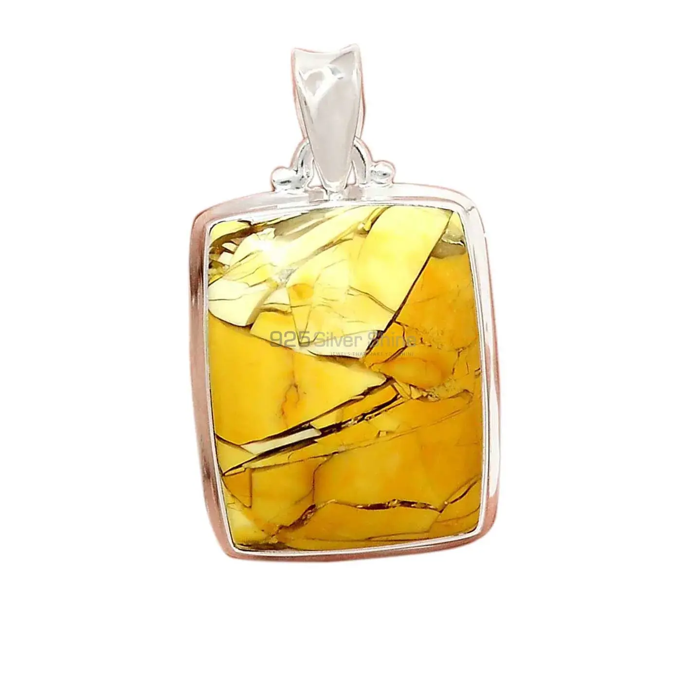 Brecciated Mookaite Gemstone Pendants Exporters In 925 Solid Silver Jewelry 925SP169_5