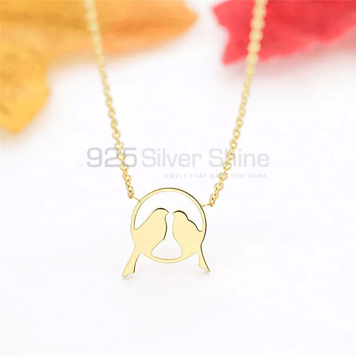 Bird Necklace, Animal Minimalist Necklace In 925 Sterling Silver AMN165