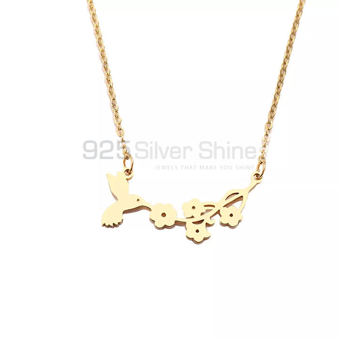 Bird Necklace, Animal Minimalist Necklace In 925 Sterling Silver AMN177