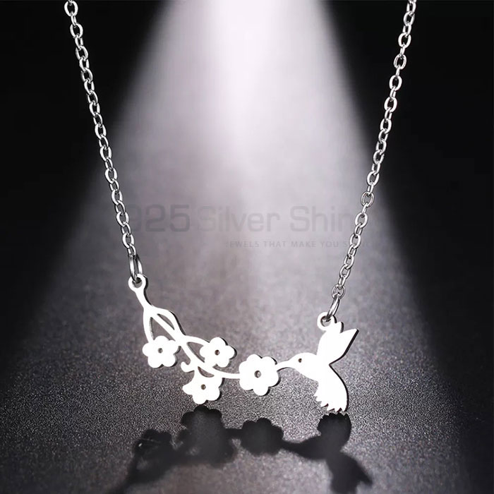 Bird Necklace, Wide Rang Animal Minimalist Necklace In 925 Sterling Silver AMN177_0