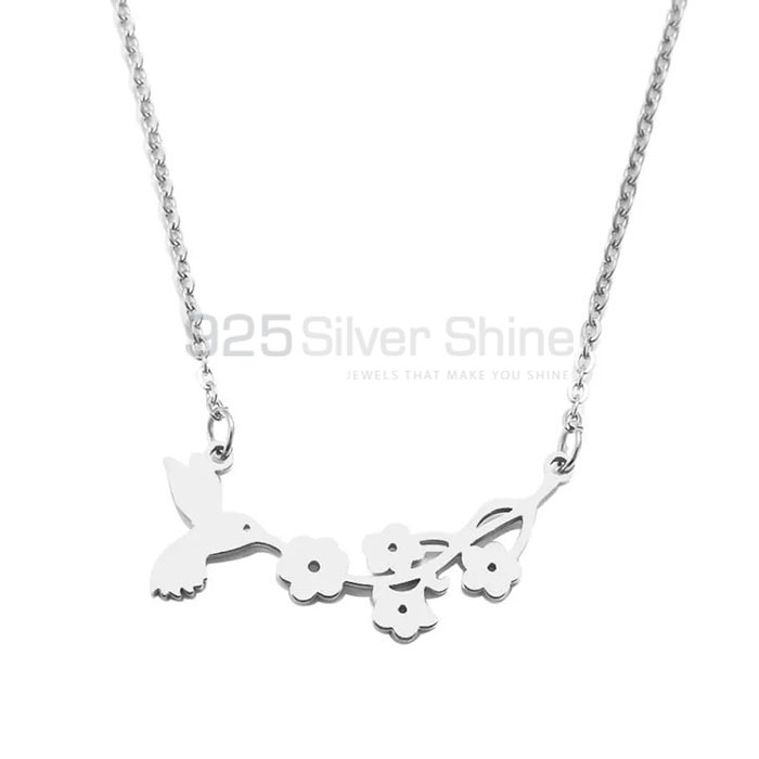 Bird Pendant, Top Quality Animal Minimalist Pendant In 925 Sterling Silver AMP283