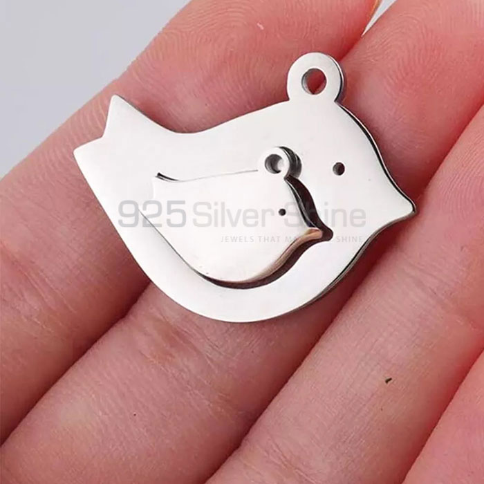 Bird Pendant, Animal Minimalist Pendant In 925 Sterling Silver AMP272