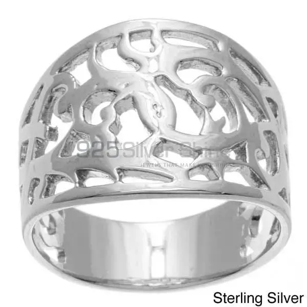 Plain 925 Solid Silver Rings Jewelry 925SR2715