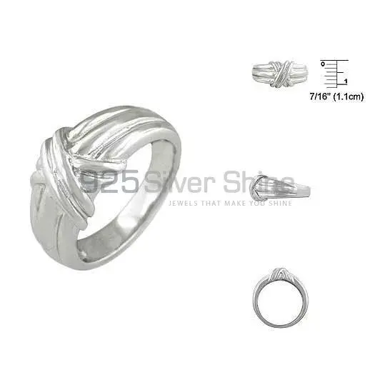Plain Silver Rings Jewelry 925SR2682_1