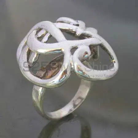 Plain Solid Sterling Silver Rings Jewelry 925SR2490