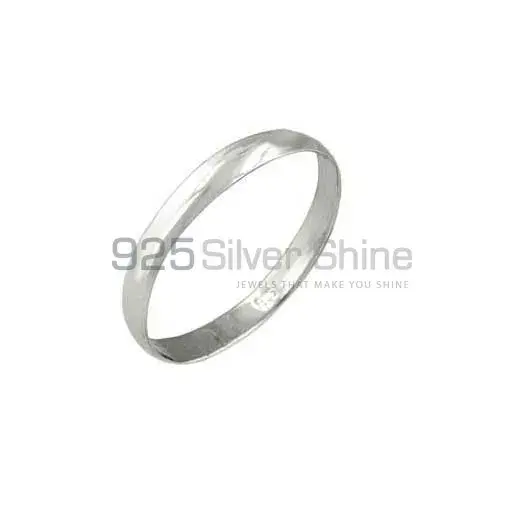 Plain Solid Sterling Silver Rings Jewelry 925SR2685_1
