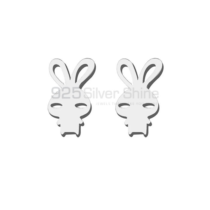 Bunny Rabbit Earring, Animal Minimalist Earring In 925 Sterling Silver AME89