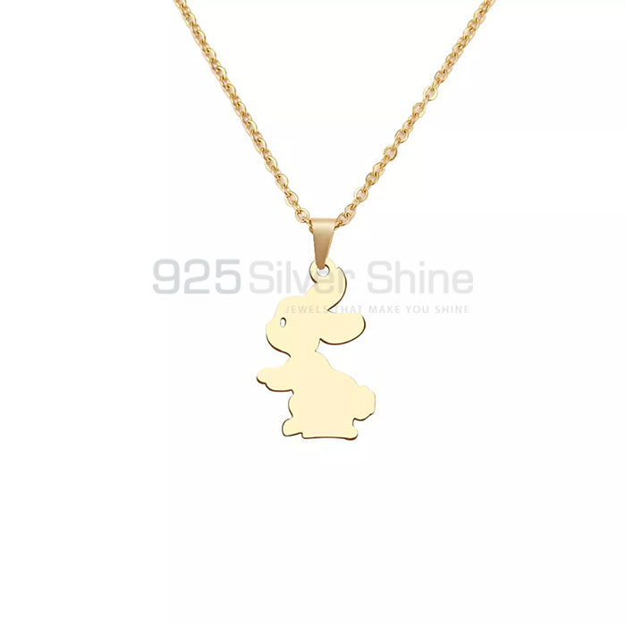 Bunny Rabbit Necklace, Latest Animal Minimalist Necklace In 925 Sterling Silver AMN122_0