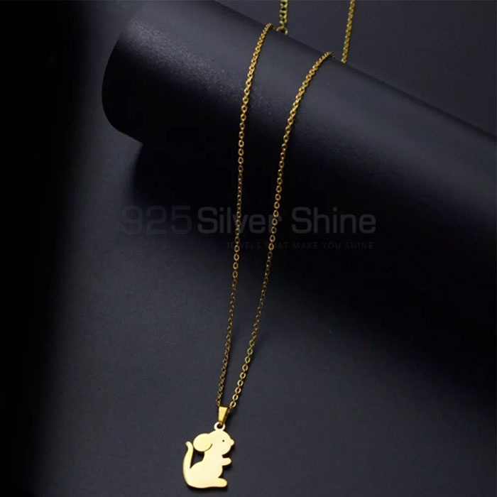 Bunny Rabbit Necklace, Animal Minimalist Necklace In 925 Sterling Silver Jewelry AMN115_0