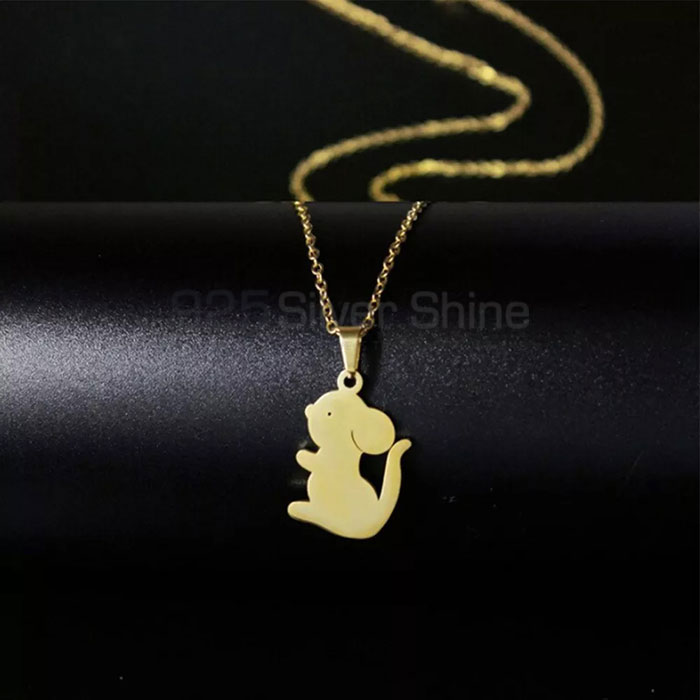 Bunny Rabbit Necklace, Animal Minimalist Necklace In 925 Sterling Silver Jewelry AMN115_1