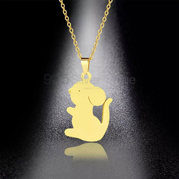 Bunny Rabbit Necklace, Animal Minimalist Necklace In 925 Sterling Silver Jewelry AMN115_2