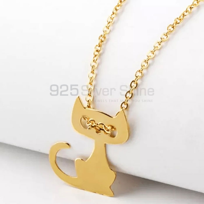 Bunny Rabbit Necklace, Wholesale Animal Minimalist Necklace In 925 Sterling Silver AMN185_0