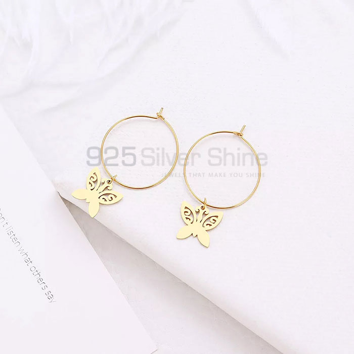 Butterfly Earring, Best Quality Animal Minimalist Earring In 925 Sterling Silver Jewelry AME37_0