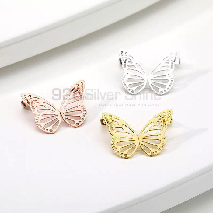 Butterfly Earring, Handmade Animal Minimalist Earring In 925 Sterling Silver AME72