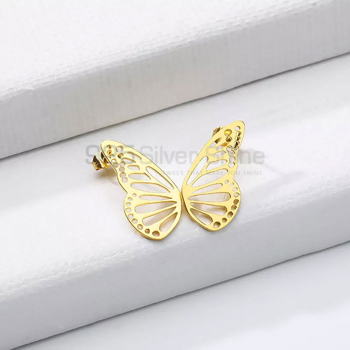 Butterfly Earring, Handmade Animal Minimalist Earring In 925 Sterling Silver AME72_1