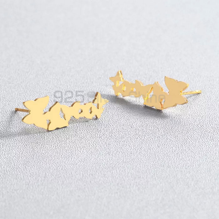 Butterfly Earring, Animal Minimalist Handmade Earring In 925 Sterling Silver AME78