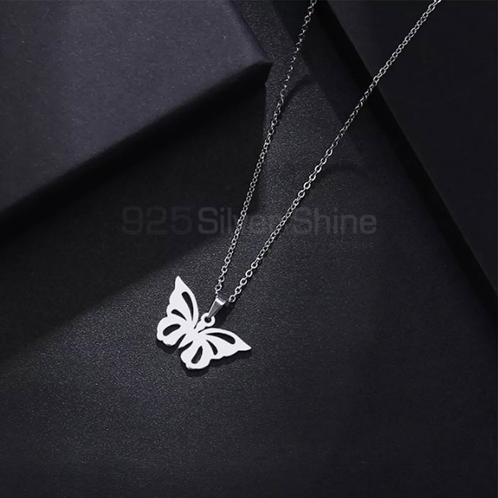 Butterfly Necklace, Best Design Animal Minimalist Necklace In 925 Sterling Silver AMN120_0