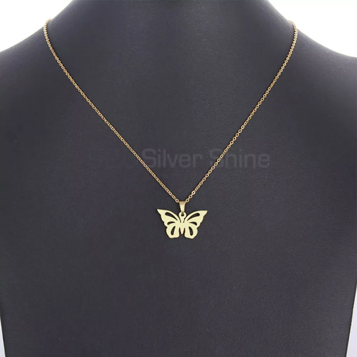 Butterfly Necklace, Best Design Animal Minimalist Necklace In 925 Sterling Silver AMN120_1