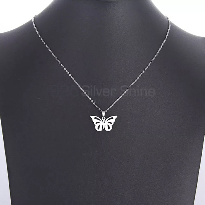 Butterfly Necklace, Best Design Animal Minimalist Necklace In 925 Sterling Silver AMN120_3