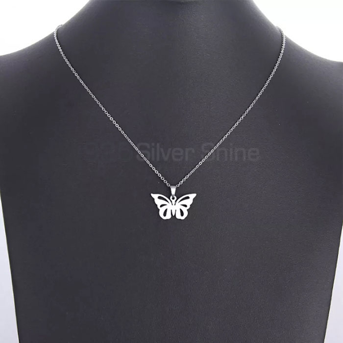 Butterfly Necklace, Animal Minimalist Necklace In 925 Sterling Silver AMN120_3