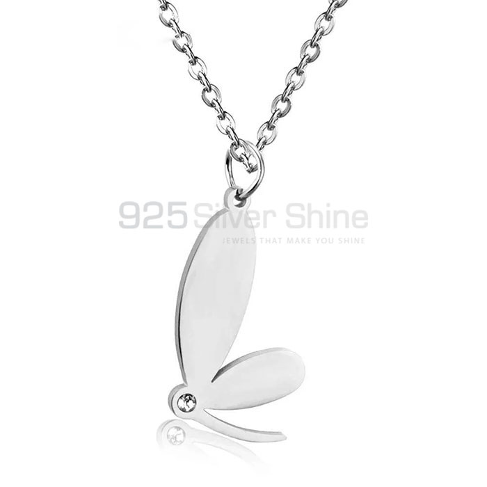 Butterfly Necklace, Hand Made Animal Minimalist Necklace In 925 Sterling Silver AMN187