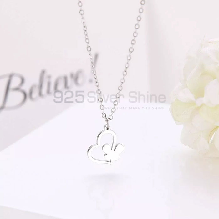 Butterfly Necklace, Latest Animal Minimalist Necklace In 925 Sterling Silver Jewelry AMN107_1