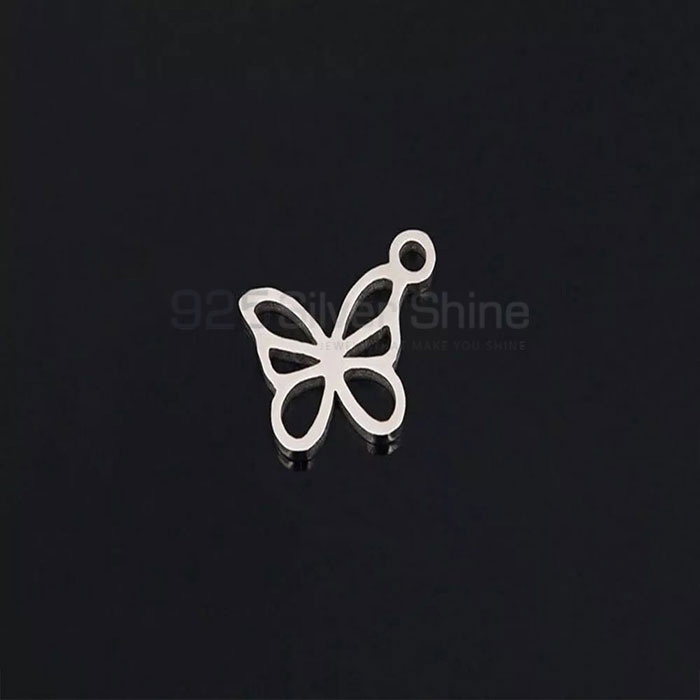 Butterfly Silver Pendant, Top Collection Animal Minimalist Pendant In 925 Sterling Silver AMP264