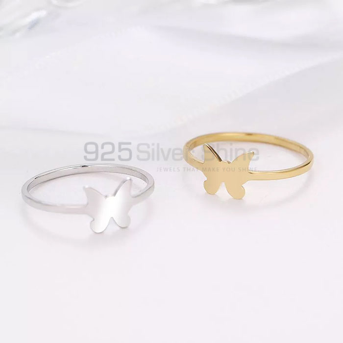 Butterfly Ring, Top Collection Animal Minimalist Rings In 925 Sterling Silver AMR306_2