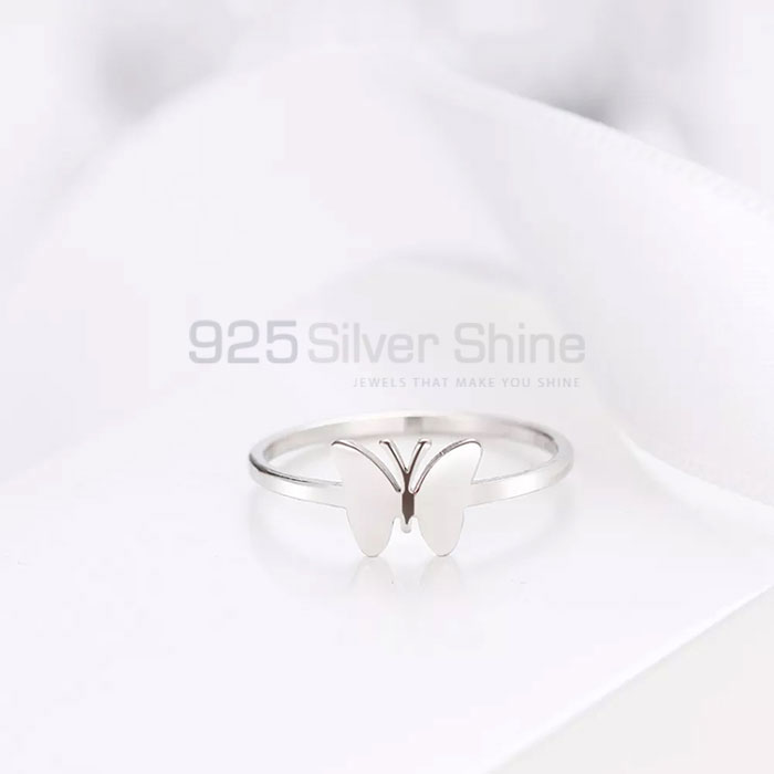 Butterfly Ring, Animal Minimalist Rings In 925 Sterling Silver AMR311_3