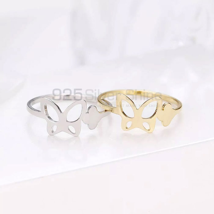 Butterfly Ring, Top Selections Animal Minimalist Rings In 925 Sterling Silver AMR300_0