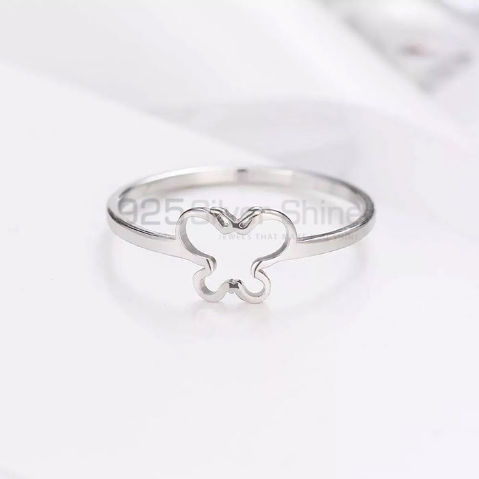 Butterfly Ring, Animal Minimalist Rings In 925 Sterling Silver AMR308