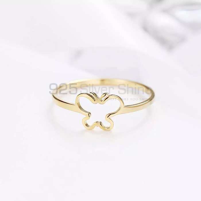 Butterfly Ring, Wide Rang Animal Minimalist Rings In 925 Sterling Silver AMR308_0