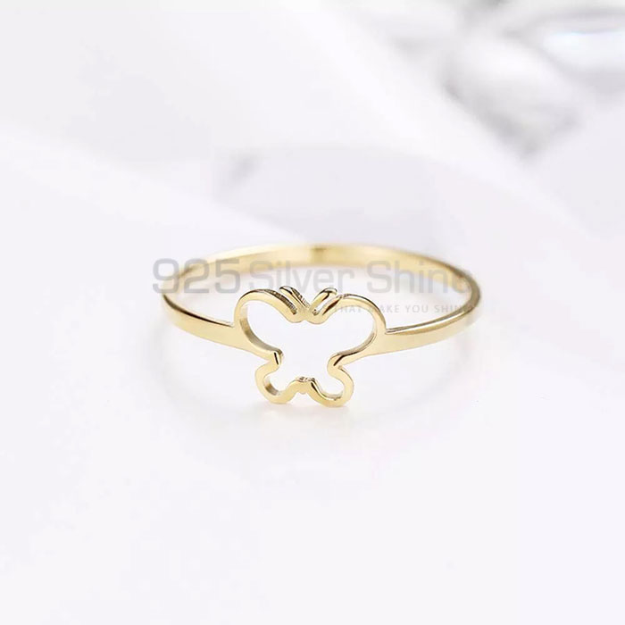 Butterfly Ring, Animal Minimalist Rings In 925 Sterling Silver AMR308_0