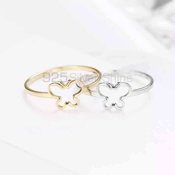Butterfly Ring, Wide Rang Animal Minimalist Rings In 925 Sterling Silver AMR308_1