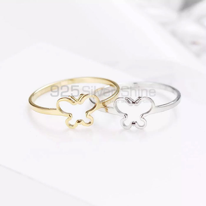 Butterfly Ring, Animal Minimalist Rings In 925 Sterling Silver AMR308_1