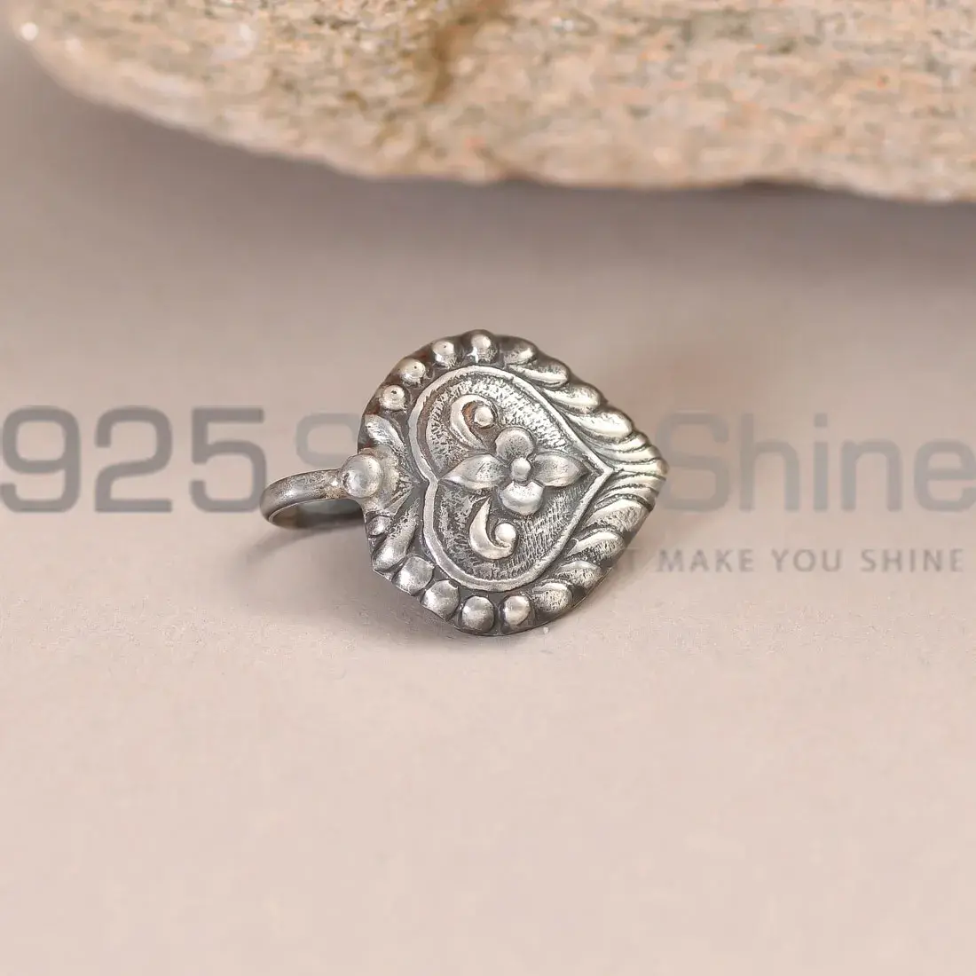 925 Sterling Silver Nose Pin 925NP01_0