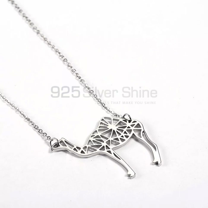 Camel Necklace, Animal Minimalist Necklace In 925 Sterling Silver AMN179