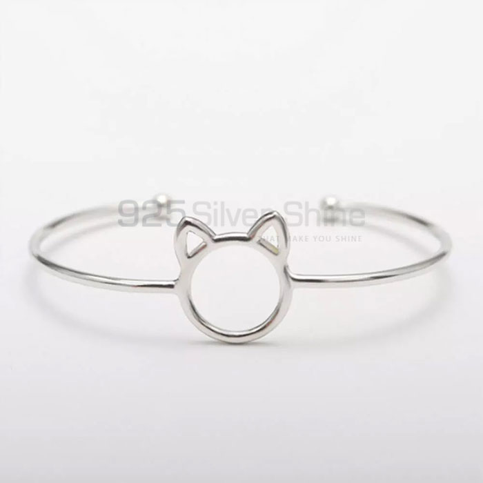 Cat Bracelet, Designer Animal Minimalist Bracelet In 925 Sterling Silver AMB22