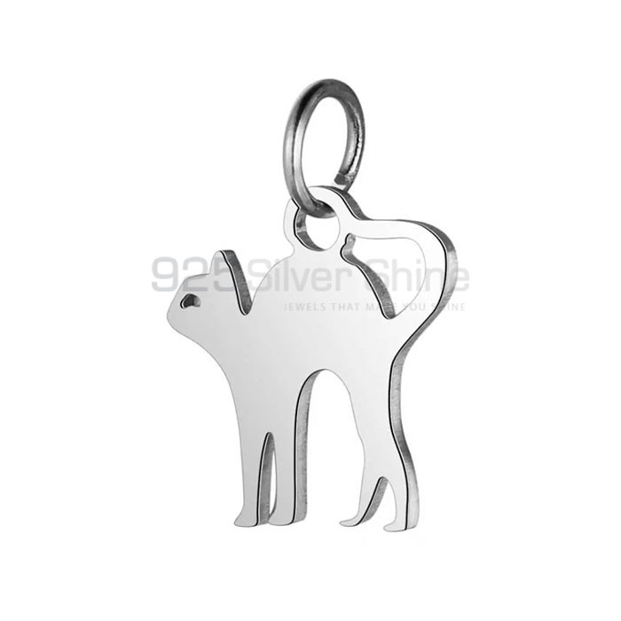 Cat Pendant, Animal Minimalist Pendant In 925 Sterling Silver AMP282