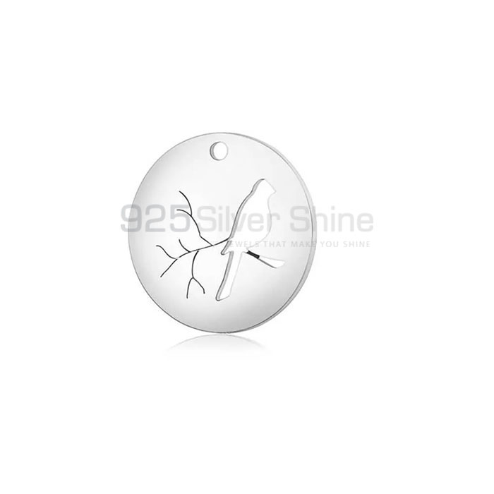 Catdinal Bird Pendant, Animal Minimalist Pendant In 925 Sterling Silver AMP258