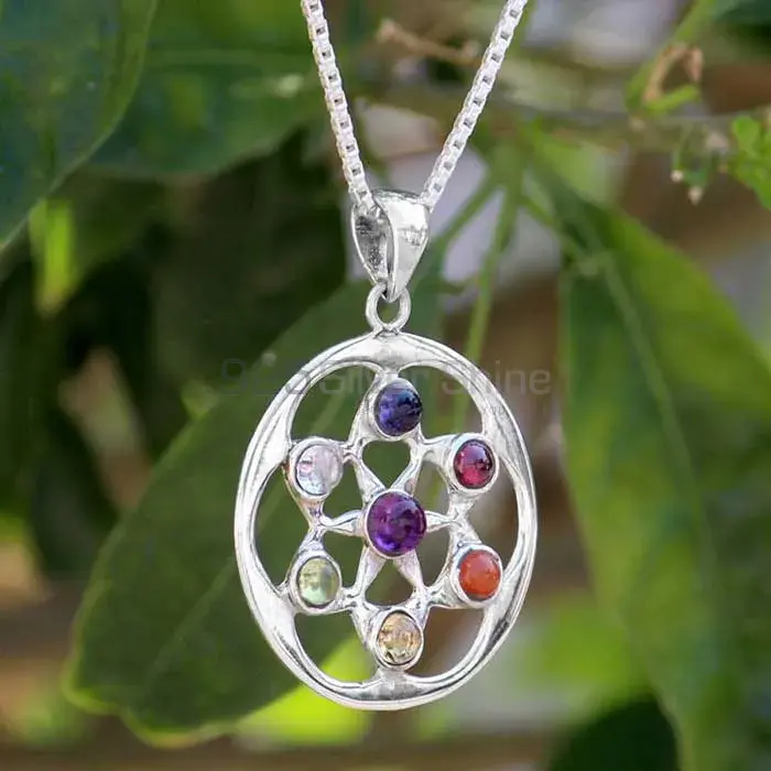 Chakra Balancing Pendant With Sterling Silver SSCP105_1