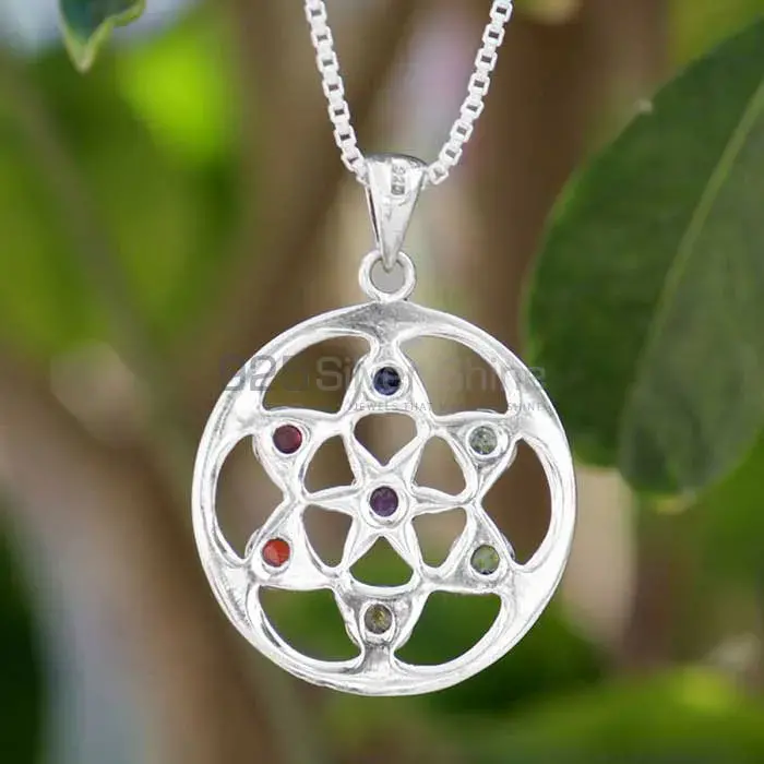 Chakra Balancing Pendant With Sterling Silver SSCP105_2