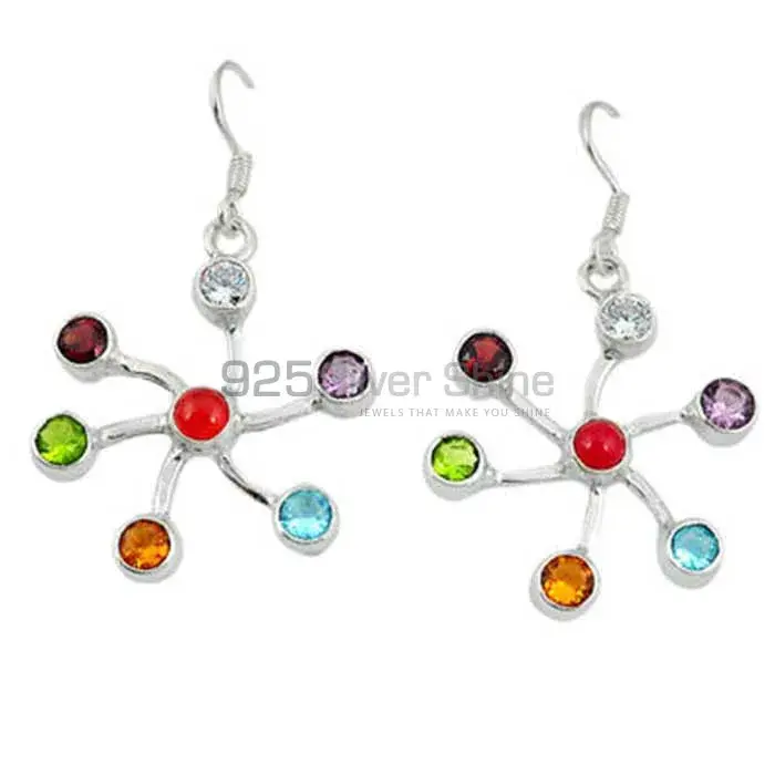 Chakra Dangle Earring With Sterling Silver jewelry SSCE104