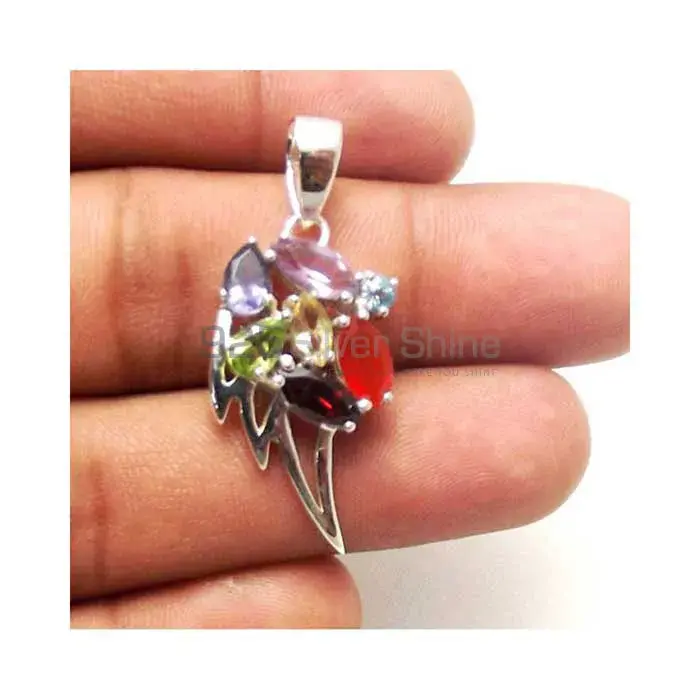 Chakra Gemstone Pendant With Sterling Silver Jewelry SSCP158
