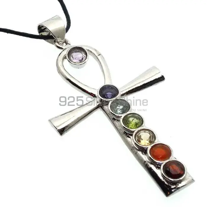 Chakra Health Pendant Jewelry With Sterling Silver SSCP157